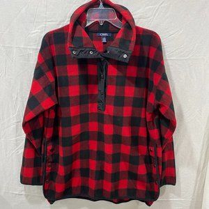 Chaps Buffalo Plaid Half-button sweater